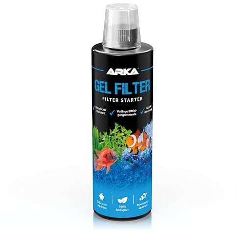 Filterbakterien Aquarium 473 ml - Gel Filter Bakterien für Filterstart | Filterstartbakterien, Gelform, schneller Filterstart, stabile Nitrifikation, gegen Mulm Ammonium Nitrit, Süßwasser Meerwasser