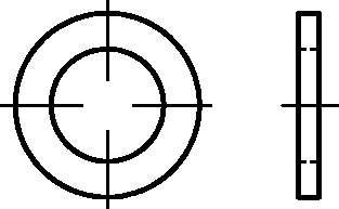 Scheiben für Holzverbinder galv. verzinkt - DIN 1052-18 - 50 Stück
