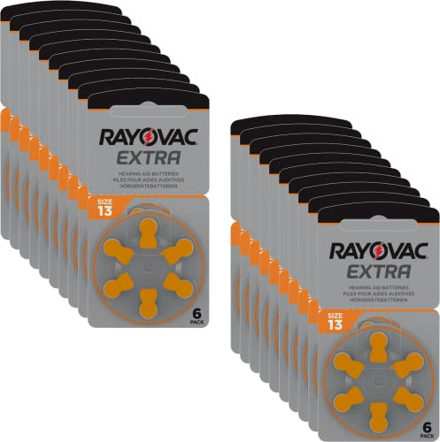 Rayovac Extra Advanced Zinc Air Batterie pour auscultateurs, 120 Piles (Pack de 12 x 10 unités)