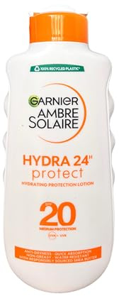 Garnier Ambre Solaire Hydra 24h Protect Schutzmilch SPF20 Schnelle Absorption 200 ml