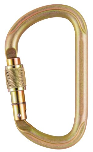 Petzl M73 SL Vulcan hochfesten Stahl Karabiner, Größe: Jighead Schraub, Gold