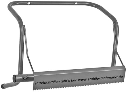 Putztuchrollen Putztuch Papiertuch Rollen - Wandhalter Putztuchrollenhalter 40 cm | Industrie Papierrollenhalter zur Wandmontage, robuste Blechkonstruktion mit Abrisskante, Werkstatt Küche Gastro, Großrollen