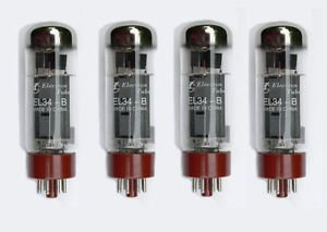Jellyfish Audio EL34 EL34B Valvole Matched Quad per Marshall e altri amplificatori per chitarra/HiFi