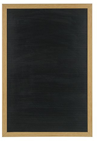 Bi-Office LEM0303233 - Tablero de letras con marco de madera, 600 x 900 mm