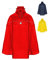 HOCK Fahrrad Regenponcho mit Kapuze inkl. Sichtfenster - Fahrradponcho Wasserdicht mit Reflektoren - Herren Damen Regenschutz - optimales Regencape zum Mitnehmen für alle Biker - Rot - L