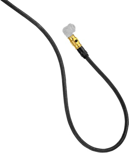 Lezyne Ersatzschlauch für Pumpen mit ABS Flip Ventil Pressure und Micro Floor Drive, Gold-Glänzend, 1-BRAID-HOSE-V1FLIP, M