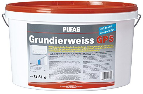 Pufas Grundierweiss GP 5 12,500 L