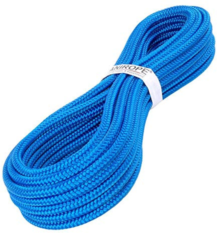 Kanirope® PP Seil Polypropylenseil MULTIBRAID 14mm 5m Farbe Blau (0912) 16x geflochten