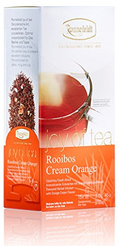 Ronnefeldt Rooibos Cream Orange Joy of Tea - Kräutertee mit Orange-Sahnegeschmack, 15 Teebeutel, 45 g