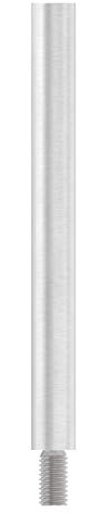 ø 12mm Stift, mit M8 x 15mm Außengewinde unten und M6 x 15mm Innengewinde oben, Länge 120mm