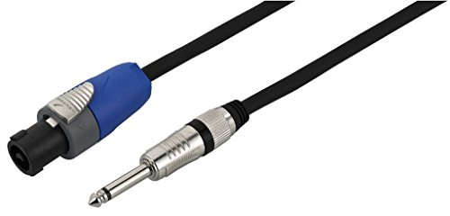 MONACOR MSCN-8100/SW Lautsprecherkabel (Speakon-Stecker / Klinkenstecker) 10m schwarz