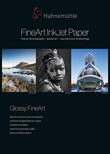 Hahnemühle 10641664 Digital FineArt Photo Rag Pearl Papier, 320 g/m², DIN A2, 420 x 594 mm, naturweiß