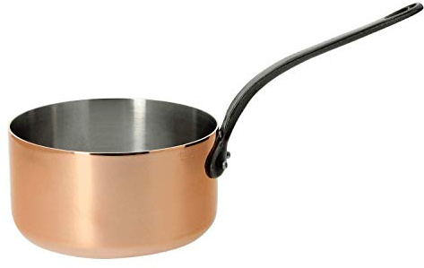De Buyer 6306.16 Stieltopf, Kupfer Prima Matera QF, Stahl, Durchmesser 16 cm