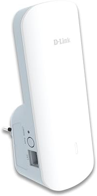 D-Link E30 AX3000 Wi-Fi 6 Reichweitenverlängerer – Smart Mesh, KI-Wi-Fi-Optimierung, 3 Gbit/s Geschwindigkeit, 360° Abdeckung, Gigabit-Anschluss, Alexa/Google Assistant, Einfache Einrichtung mit App