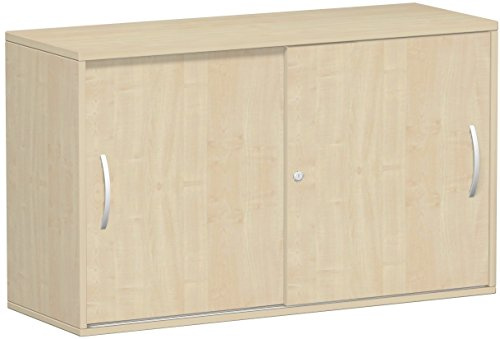 Gera Möbel Schranksystem Flex Anstell-Schiebetürenschrank, Holzdekor, ahorn/ahorn, 120 x 42.5 x 72 cm