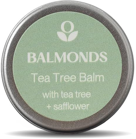 Balmonds Tea Tree Balm 15ml for Natural Healing - Skin Healing for Cold Sores, Fungal Conditions, Acne, and Insect Bites