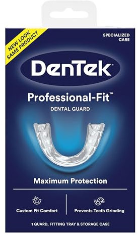 DenTek Profesional Caber Máximo Refugio Protector Bucal por Nocturno Crujir De Dientes