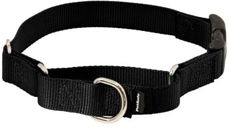 PetSafe Martingale Hundehalsband mit Schnellverschluss-Schnalle, klein, 1,9 cm, Schwarz