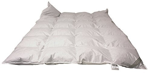 Betten Hofmann Classic Kassetten Daunendecke Daunenbett 4x6, 135x200 cm 1060 g Daunen, warme Ganzjahresdecke, Naturprodukt