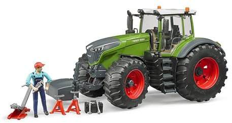 bruder 04041 - Fendt 1050 Vario mit Mechaniker und Werkstattausstattung grün 45,6 cm × 19,8 cm × 22,5 cm