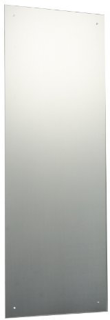Reflex Sales 120 x 60cm Rectangle Unframed Frameless Bathroom Mirror with Pre-Drilled Holes and Chrome Cap Wall Hanging Fixing Kit Hardware