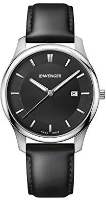 Wenger HerrenArmbanduhr Analog Quarz Leder 01.1441.101