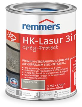 Remmers HK Lasure - Gris argenté 750 ml