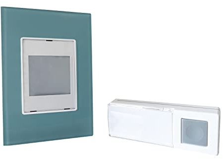 Heidemann Funkgong-Set HX Moonlight (inkl. Sender + Empfänger, 8 Melodien einstellbar, Steckdosenanschluss, optisches Rufsignal, max. 95 dB, Türgong, Haustürklingel Set, Funkklingel) 70841