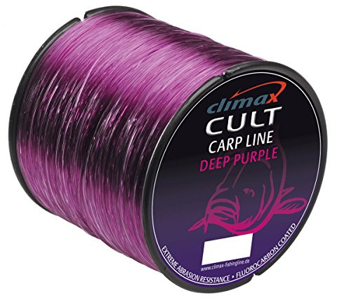 CULT Deep Purple Climax Angelschnur Karpfenschnur Fluorocarbon ummantelt 0,35mm