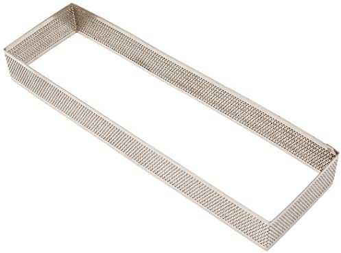LACOR 68597 Cercle rectangulaire perforé Acier Inoxydable Gris 28 cm