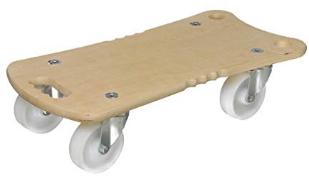 Wagner Transporthilfe - Ergo - 57,5 x 29 x 13,5 cm - Tragkraft 400 kg - Multiplexplatte Birke 18 mm, FSC®, Ergogriffe, Transportrollen Ø 100 mm - 20132901