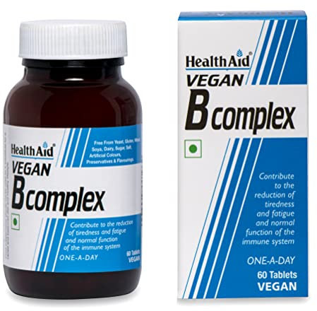 HealthAid Vegan B-Complex Tablets - (Pack of 60 Tablets)