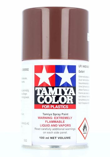 TAMIYA 85062 TS-62 NATO Braun matt 100ml - Sprühfarbe für Plastikmodellbau, Modellbau und Bastelzubehör, Sprühfarbe für den Modellbau