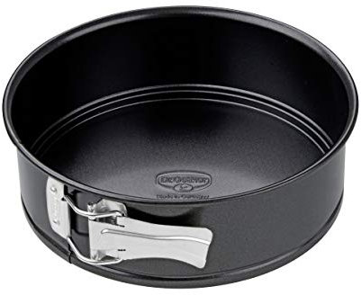 Dr. Oetker Molde desmontable 20cm de 1 fondo para tarta o molde bizcocho BACK FREUDE CLASSIC en acero con revestimiento antiadherente especial resistente hasta 230ºC, 20x20x7cm,1ud.