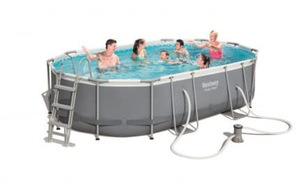 PISCINA OVALE C-TEL+POMPA 488X305X107 56296