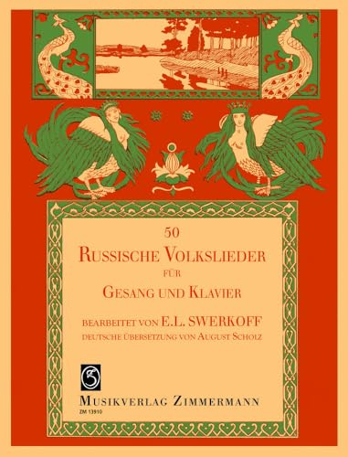 50 Russische Volkslieder: Gesang und Klavier.
