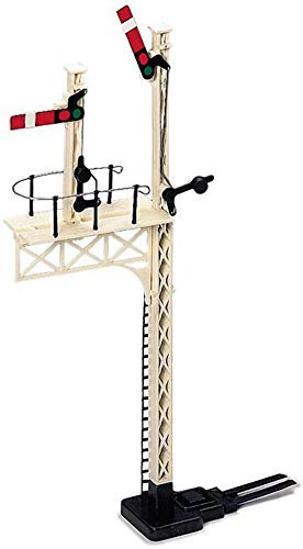 Hornby R169 OO Gauge Junction Home Signal - Model Railway Accessories, Miniature Diorama Scenery for Hornby Train Sets - Lifelike Manual Train Home Signal Model - Scale 1:76