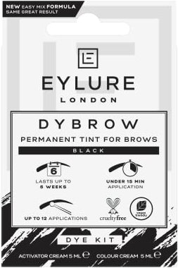 Eylure DYBROW Eyebrow Dye Kit - Black (Packaging may vary) 5ML