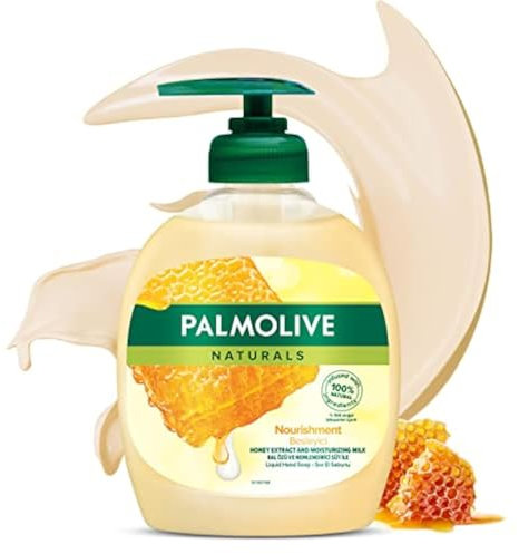 Palmolive Naturals Almond & Milk Jabón Líquido con Leche y Miel, Nutritivo, 300 ml