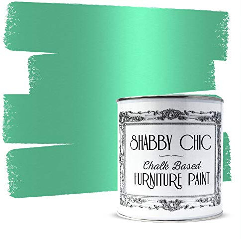 Pintura metálica verde para muebles ideal para crear un estilo shabby chic. 1 litro