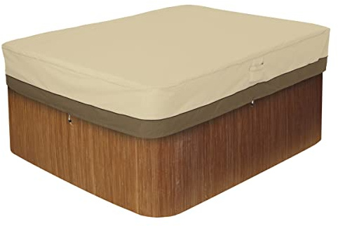 Classic Accessories 55-588-011501-00 Veranda rechteckige Whirlpool-Abdeckung, Kiesel, groß, Large
