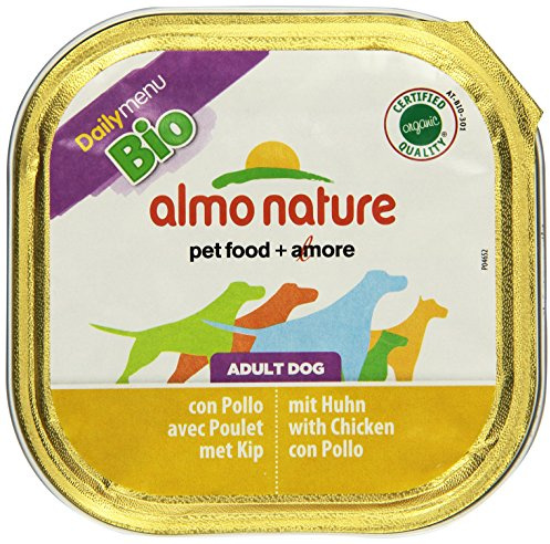 almo nature Bio Organic Maintenance, Alimento Umido per Cani Adulti con Pollo - Confezione da 2.7 kg (9 x 300 g)