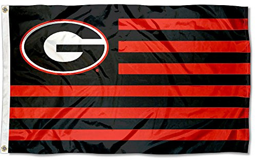 Georgia Bulldogs Stars and Stripes Nation Flag