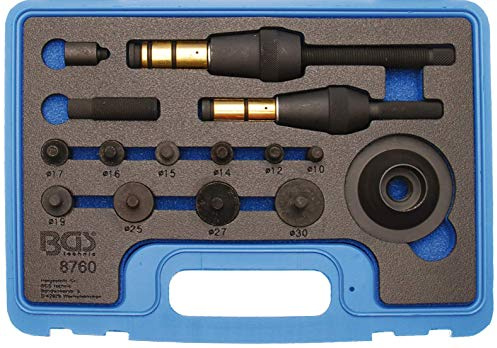 BGS 8760 | Werkstattwageneinlage 1/3 | Kupplungs-Zentrierwerkzeug-Satz | 17 tlg. | Nabendurchmesser Ø 15 - 26 mm | mit und ohne Führungslager | Pkw, Geländewagen, Kleintransporter