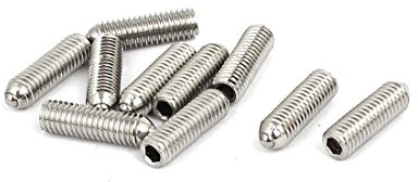 sourcing map 10stk M5x16mm 304Edelstahl Sechskant Madenschraube Set Schraube Feder Kugel DE de