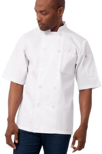 Chef Works Volnay kockrock för män, vit, medium
