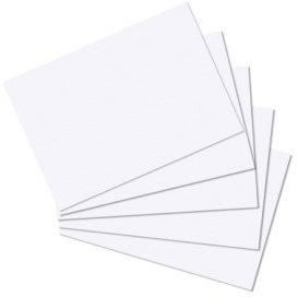 500 Karteikarten in A6 weiß blanko von Herlitz [Sparpaket]