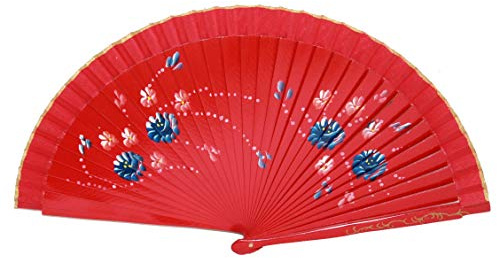 AAF Nommel®, Sommer- Hand- Deko- Wind- Fächer aus lackiertem Bambus, Nr. 700