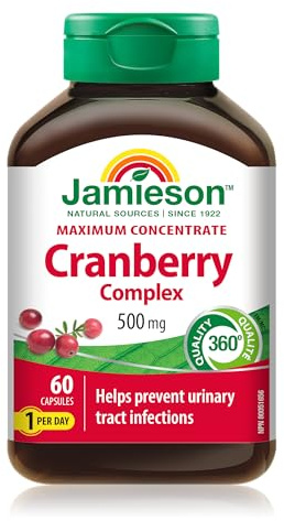 Jamieson Cranberry Concentrate 500mg 60 Capsules
