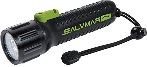 Salvimar, Lecoled Torcia per Pesca Subacquea, 340 Lumen | Autonomia 5 ore
